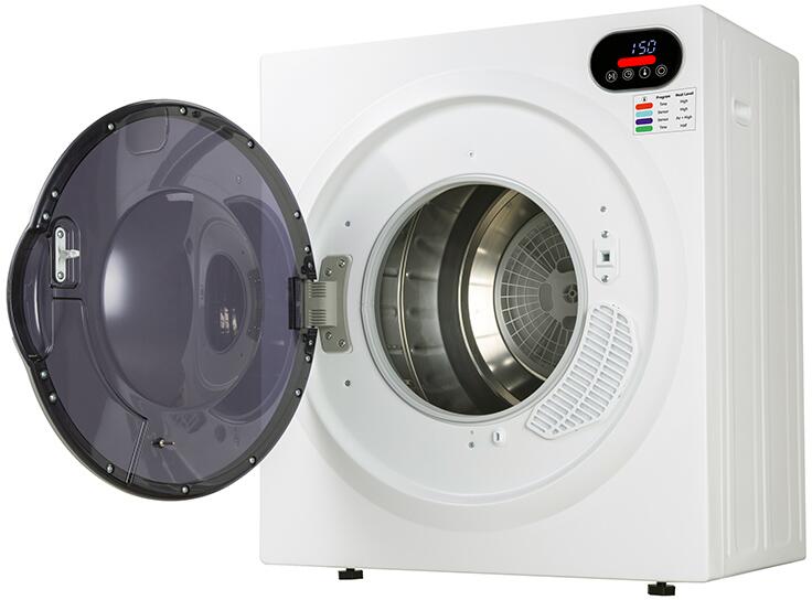 Equator 24'' White Electric Dryer 4 Dry Cycles Lint Filter 2.6 cu. ft. - Image 2