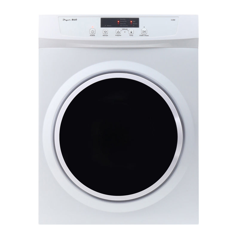Equator 24'' White Electric Dryer 4 Dry Cycles 3.5 cu. ft.Capacity