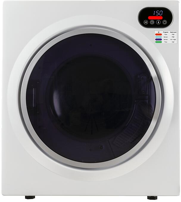 Equator 24'' White Electric Dryer 4 Dry Cycles Lint Filter 2.6 cu. ft.