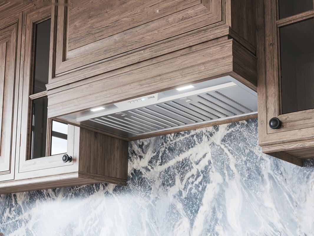 Zephyr 42'' Monsoon Mini II Cabinet Insert Hood 600 CFM LED Lights - Image 2