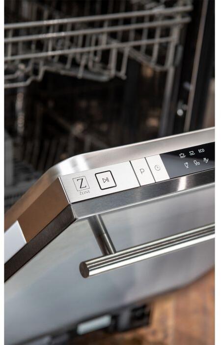 Top Control Dishwasher in Stainless Steel with Stainless Steel Tub and Traditional Style Handle DW-304-H-18 ZLINE 18 in. - Image 4