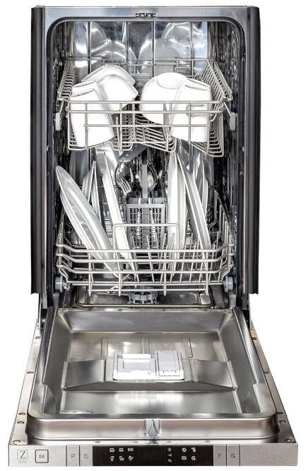 Top Control Dishwasher in Stainless Steel with Stainless Steel Tub and Traditional Style Handle DW-304-H-18 ZLINE 18 in. - Image 2